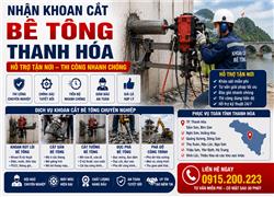 Nhận Khoan Cắt Bê Tông Thanh Hóa – Hỗ Trợ Tận Nơi, Thi Công Nhanh Chóng