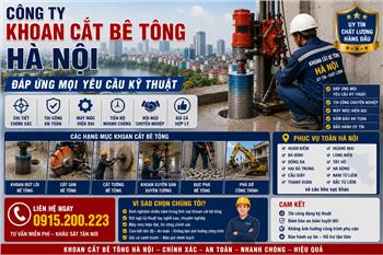 Công Ty Khoan Cắt Bê Tông Hà Nội – Đáp Ứng Mọi Yêu Cầu Kỹ Thuật