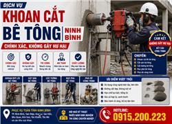 Dịch Vụ Khoan Cắt Bê Tông Ninh Bình – Kết Quả Chính Xác, Không Gây Hư Hại