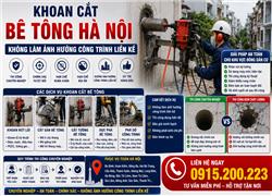 Khoan Cắt Bê Tông Hà Nội Không Làm Ảnh Hưởng Công Trình Liền Kề